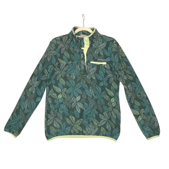 COLUMBIA Mountain Side Benton Springs T-Snap Fleece Pullover Women M Outdoor Y2K - Picture 3 of 13